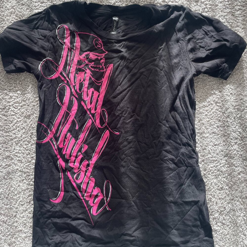 Vintage Y2K Metal Mulisha Fitted Black T-Shirt - L